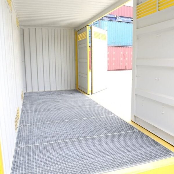 20FT new yellow container with open doors