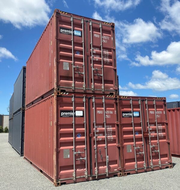 20′ high cube retired hire containers
